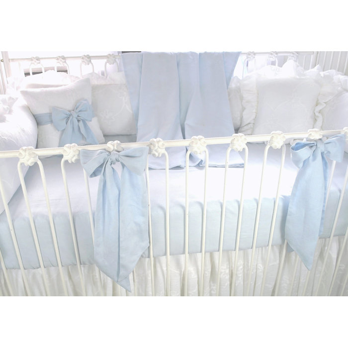 Sunside Sails Manor 3 Piece Linen Crib Bedding Set Wayfair